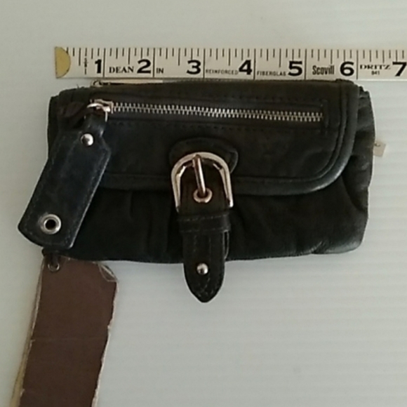 Vintage Junior Drake Purse Wallet Pin Up Girls black leather - Picture 8 of 9